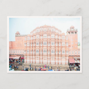 Hawa Mahal Jaipur Kasteel India Foto Briefkaart