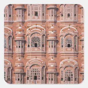 Hawa Mahal (Palace of Winds), Jaipur 2 Vierkante Sticker