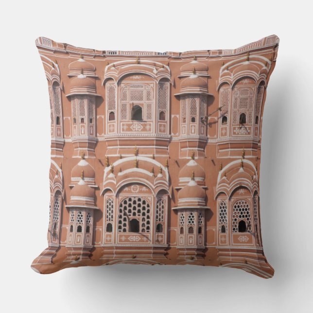 Hawa Mahal (Paleis van de Wind), Jaipur Kussen (Voorkant)