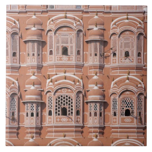 Hawa Mahal (Paleis van de Wind), Jaipur Tegeltje (Voorkant)
