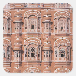 Hawa Mahal (Paleis van de winden), Jaipur Vierkante Sticker