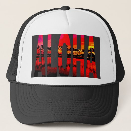Hawaï aloha trucker pet (Voorkant)