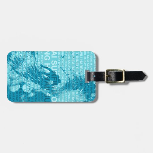 Hawaï-Bagagelabels in de groene ruimte Bagagelabel (Voorkant horizontaal)
