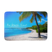 Hawaï Beach Palm Tree Sand Photo on Beach Time Badmat (Voorkant)