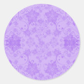 Hawaï bloemen ronde sticker (Voorkant)