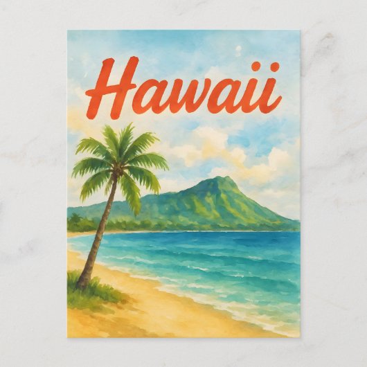 Hawaï Briefkaart (Voorkant)