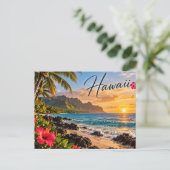 Hawaï briefkaart (Staand voorkant)