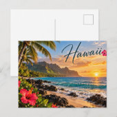 Hawaï briefkaart (Voorkant / Achterkant)