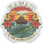 Hawaï: de Aloha-staat Sticker (Voorkant)