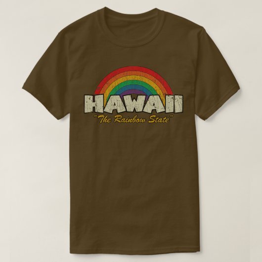 Hawaï De Regenboogstaat 1986 T-shirt (Design voorkant)