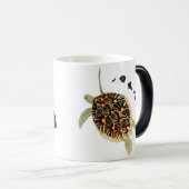 Hawaï en Hawaii Turtle Magische Mok (Voorkant rechts)