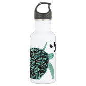 Hawaï groene Zee Turtle en Hawaii Waterfles (Voorkant)