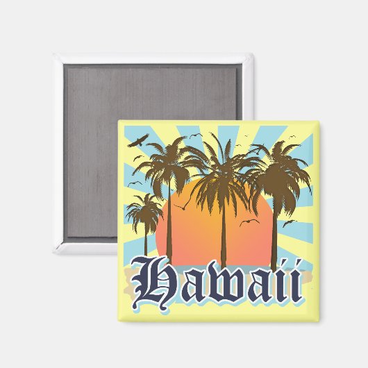 Hawaï Hawaïaanse eilanden Sourvenir Magneet (Voorkant / Achterkant)