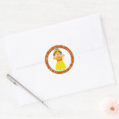 Hawaï ~ Hawaïaanse Meisje Stickers (Envelop)