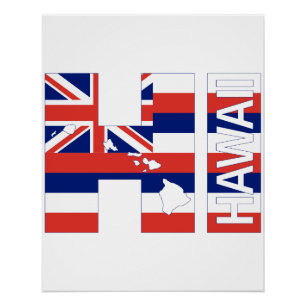 Hawaï Hawaiiaanse vlag Perfect Poster