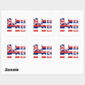 Hawaï Hawaiiaanse vlag Vierkante Sticker (Vel)