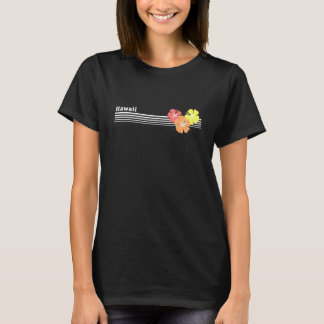 Hawaï Hibiscus Hawaïaans eiland Strand Tropische V T-shirt