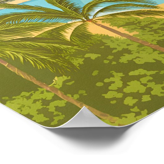  Hawaï, Honolulu Hanauma Bay Beach Poster (Hoek)