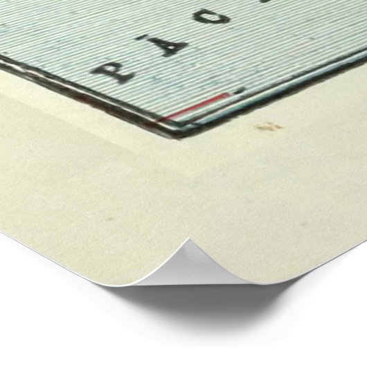  Hawaï kaart (1921) Poster (Hoek)