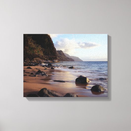 Hawaï, Kauai, Haena State Park 2 Canvas Afdruk (Voorkant)