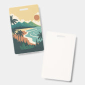 Hawai landschap badge (Voor- en achterkant)