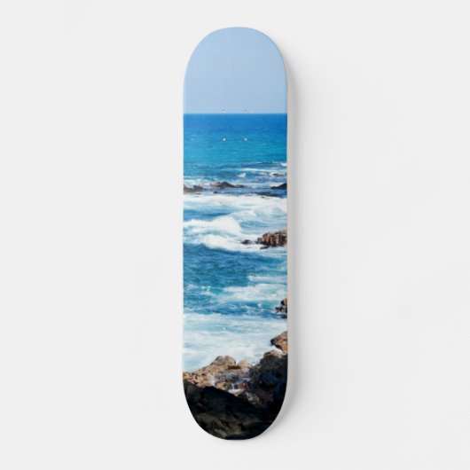 Hawaï Lava Ocean Coast Line Hawaii Waves Skateboard (Voorkant)