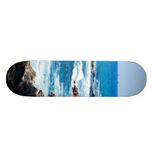 Hawaï Lava Ocean Coast Line Hawaii Waves Skateboard