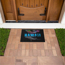 HAWAÏ NYE POLYNESISCHE TRIBAL BULTRUG VUURWERK DEURMAT
