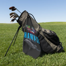 HAWAÏ NYE POLYNESISCHE TRIBAL BULTRUG VUURWERK GOLFHANDDOEK