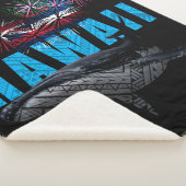 HAWAÏ NYE POLYNESISCHE TRIBAL BULTRUG VUURWERK SHERPA DEKEN (3/4)