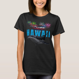 HAWAÏ NYE POLYNESISCHE TRIBAL BULTRUG VUURWERK T-SHIRT