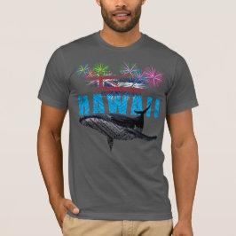 HAWAÏ NYE POLYNESISCHE TRIBAL BULTRUG VUURWERK T-SHIRT