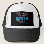 HAWAÏ NYE POLYNESISCHE TRIBAL BULTRUG VUURWERK TRUCKER PET (Voorkant)