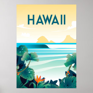 Hawaï-Poster, Hawaï-wandkunst Poster