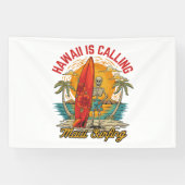 Hawaï roept Maui surfers-eilandvibes Spandoek (Horizontaal)
