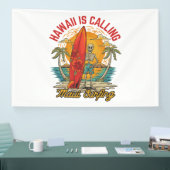 Hawaï roept Maui surfers-eilandvibes Spandoek (Beurs)