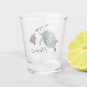 Hawaï-schildpadschildpad Shot Glas (Achterkant)
