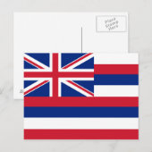 Hawaï Staat Vlag Briefkaart (Voorkant / Achterkant)