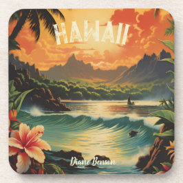  Hawaï Tropical Beach Travel Bier Onderzetter