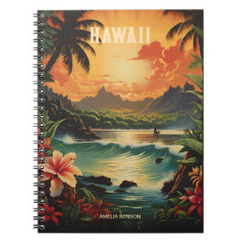  Hawaï Tropical Beach Travel Notitieboek