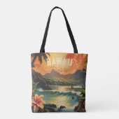  Hawaï Tropical Beach Travel Tote Bag (Achterkant)