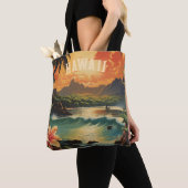 Hawaï Tropical Beach Travel Tote Bag (Dichtbij)