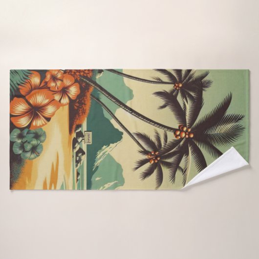  Hawaï/Tropisch Badhanddoek (Badhanddoek)