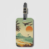  Hawaï/Tropisch Bagagelabel (Voorkant (verticaal))