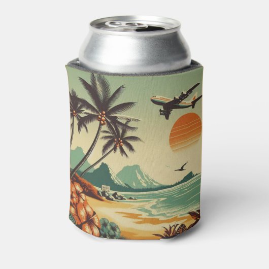  Hawaï/Tropisch Blikjeskoeler (Blikje Achterkant)