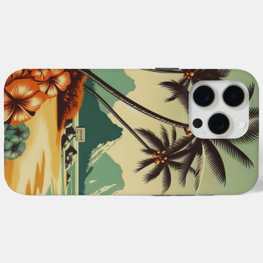 Hawaï/Tropisch Case-Mate iPhone Case (Achterkant (horizontaal))