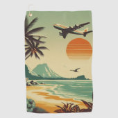 Hawaï/Tropisch Golfhanddoek (Voorkant)