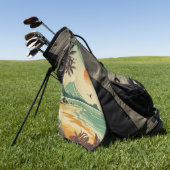  Hawaï/Tropisch Golfhanddoek (Groen)