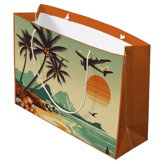  Hawaï/Tropisch Groot Cadeauzakje (Achterkant Gekanteld)
