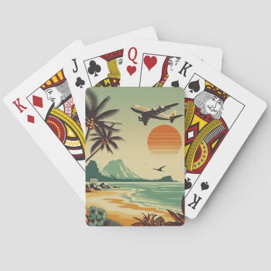 Hawaï/Tropisch Pokerkaarten (Achterkant)